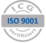 ICG certification mark ISO 9001